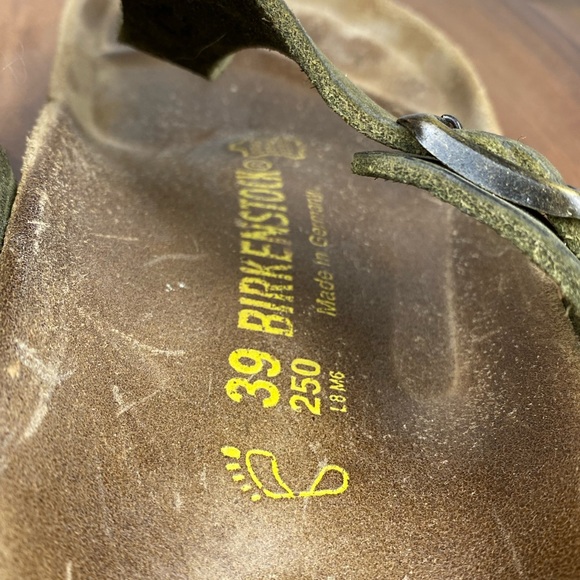 Birkenstock Gizeh Olive Green Jewel Thong Sandal Women’s Size 8 EU 39 - Picture 12 of 12